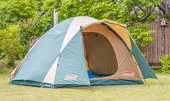 Of course the tents, all camping equipment is prepared here