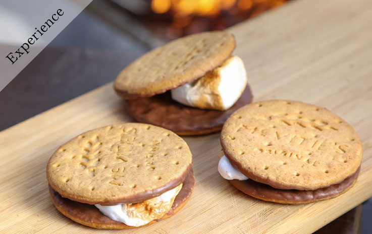 Experience making s'mores by the campfire!