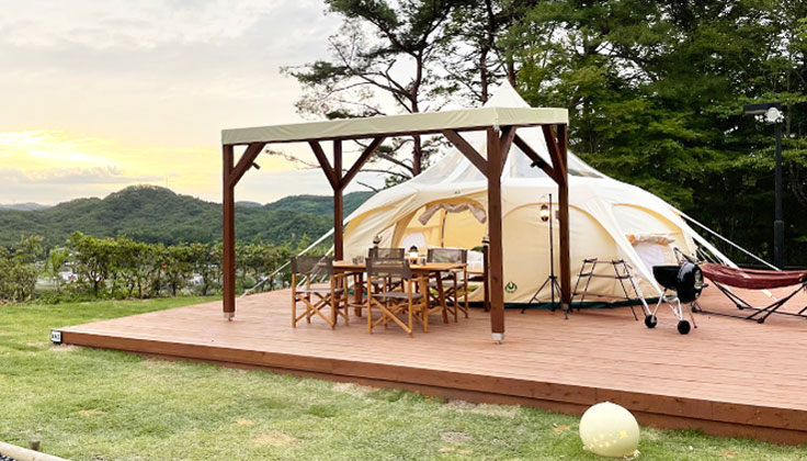 I went early to the grand opening of the "Lotus Tent" at Mobility Resort Motegi!