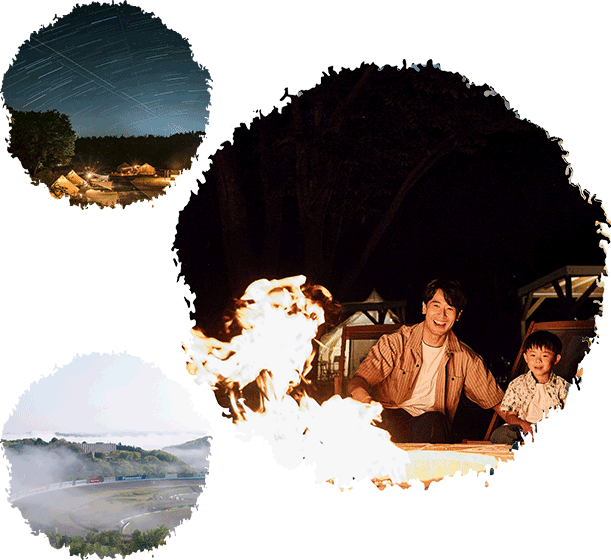 Starry sky, birds singing. Enjoy the ultimate outdoor experience in a comfortable forest.