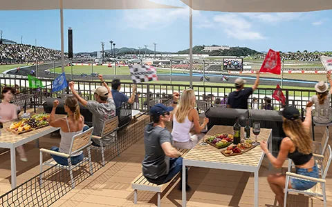 NEW! Enjoy your “own spot” with family and friends at the "Victory Corner Deck"  