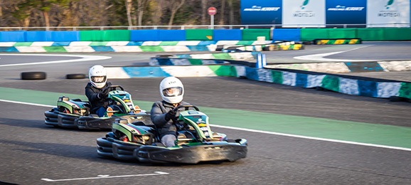 Experience the thrill of being a racer with our easy-to-use rental kart!