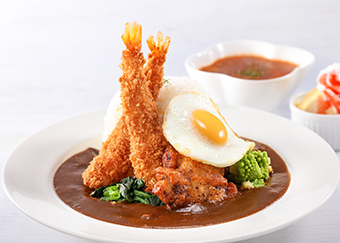 Lunch at a restaurant or café