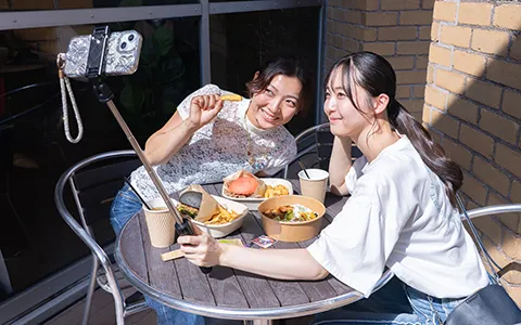 ランチ＆パークでひと休み