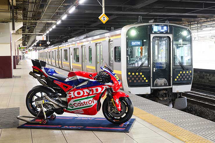 JR宇都宮站5號月台 機車展示